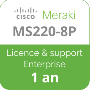Licence Meraki MS220-8P | 1 an